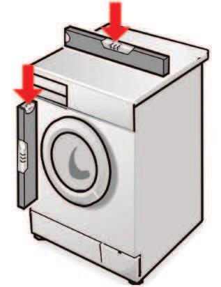 Reduce the water pressure in the inlet hose > Instruction manual; Maintenance - filter in water inlet. 4. Disconnect the washing machine from the power supply. 5. Disconnect the hoses. 2.
