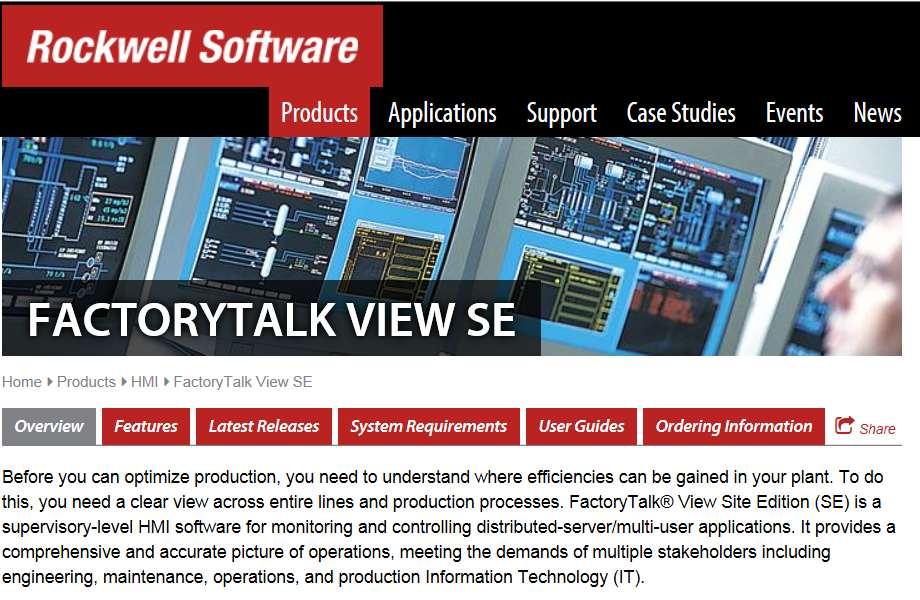 Where to find additional information Visit the Rockwell Software web site (FactoryTalk View SE in this case) http://www.rockwellautomation.
