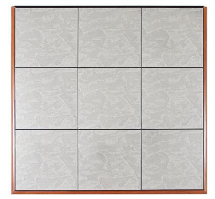 Actual floor protector dimensions may alter slightly to accommodate the varying sizes of the tiles used.