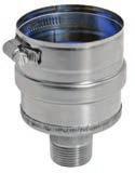 FasNSeal Special Gas Vent IPS Drain Fitting Use to connect iron drain pipe to flow acidic condensates to a neutralization tank before disposal.