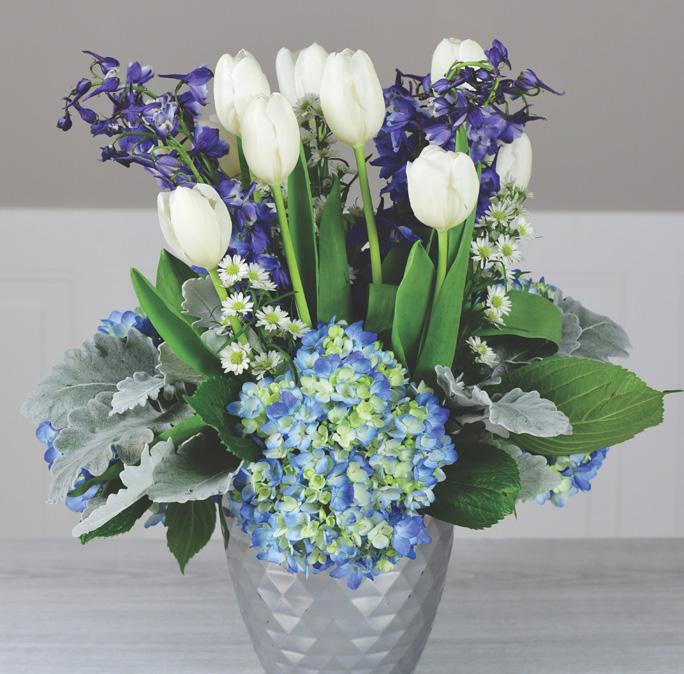 pink stock 4 stems matsumoto aster None 11 spring garden vase 5 stems blue delphinium 8