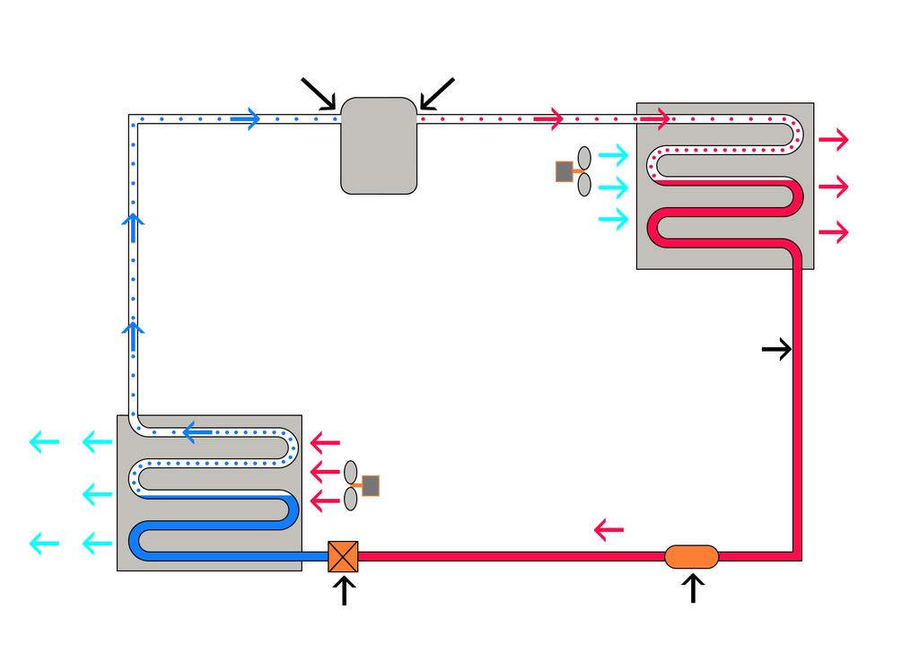 C Natural Solutions Refrigerant Circuit Diagram for SWF60 with R-290 80 degrees environment shown (refer to chart below for other degrees) COMPRESSOR COMPRESSOR #6 2 from discharge 186.