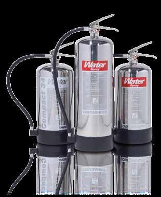 FIRE EXTINGUISHERS Water Water Plus Foam CO2 Powder Wet Chemical STAINLESS STEEL WATER EXTINGUISHERS STAINLESS STEEL FOAM EXTINGUISHERS