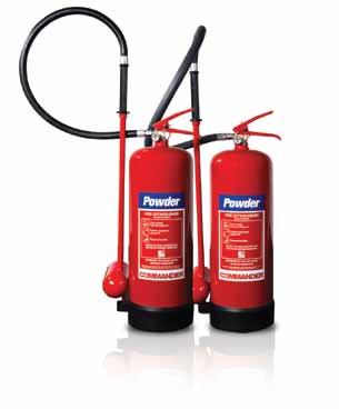 The stainless steel central strap holds the extinguisher firm and prevents accidental displacement.
