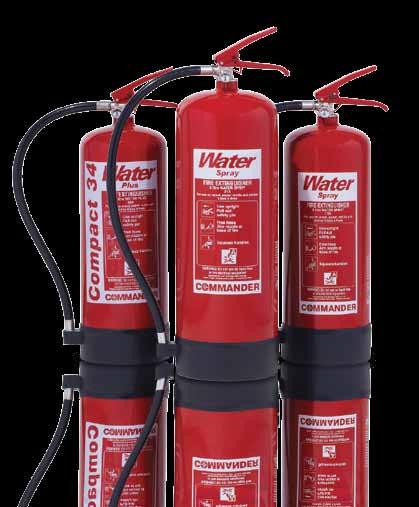 FIRE EXTINGUISHERS Water Water Plus Foam CO2 Powder Wet Chemical The Specialist s Choice Why choose Commander?