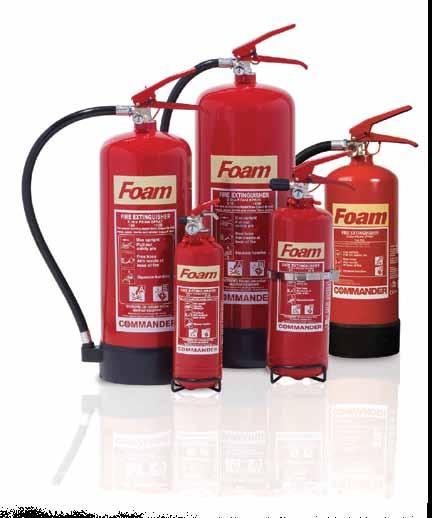 FIRE EXTINGUISHERS Water Water Plus Foam CO2 Powder Wet Chemical FOAM EXTINGUISHERS FS EX1 FS EX2 FS EX3 FS EX6 FS EX9 1ltr 2ltr 3ltr 6ltr 9ltr Foam is always an excellent