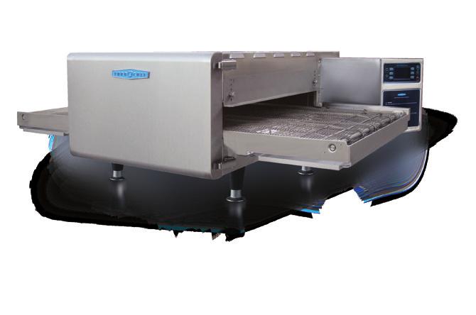 Fits a full-size sheet pan Left or right feed conveyor belt direction via software Mono-finger design evenly distributes air at a higher velocity for more uniform baking and increased menu offerings