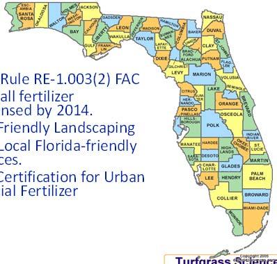 Local Fertilizer Ordinances Urban Turf Fertilizer Rule RE 1.