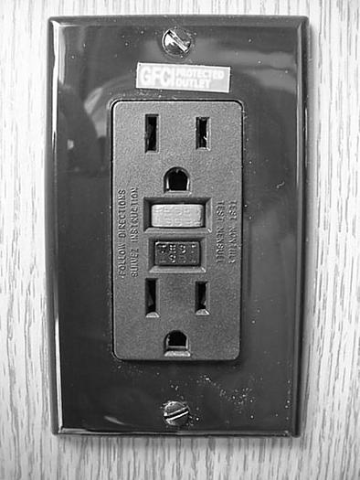 SECTION 6 ELECTRICAL GROUND FAULT CIRCUIT INTERRUPTER Bath, galley and exterior outlets are connected to a GFCI (Ground Fault Circuit Interrupter), which is an extremely sensitive circuit breaker