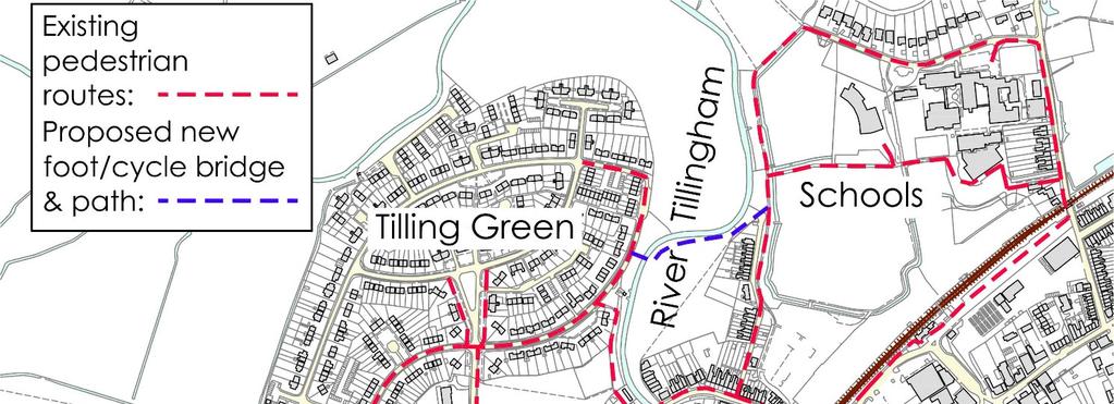 Feasibility study for new foot/cycle bridge across the River Tillingham 1. Why is a bridge needed?
