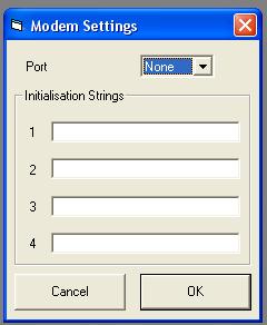 Initialisation String - the modem or GSM Radio Module connected to the programmer s PC for remote up/downloading often needs an initialisation string to preset its operation.