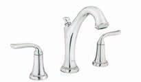Patience Widespread Faucet 7106801 Simply elegant, this faucet s petal-like handles were inspired by Queen-Anne style furniture legs.