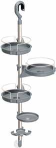 NEW! Adjustable Shower Caddy DN1481 trays to hold shampoos, conditioners, etc.
