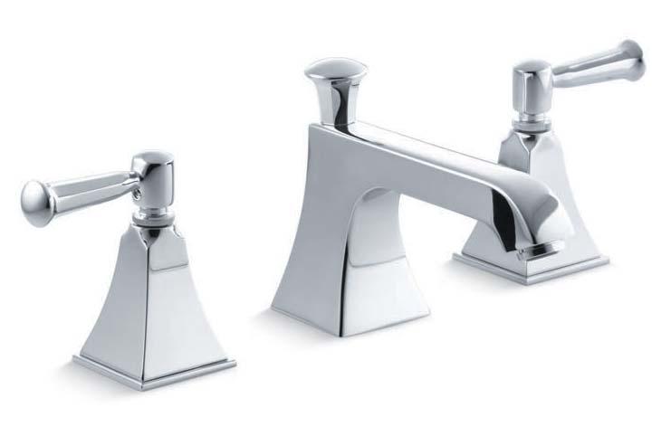56 Bathroom Memoirs Stately Memoirs Stately Widespread Sink Faucet with Lever Handles K-454-4S-CP The rich, clean lines and classic detailing of Memoirs faucets and accessories echo the graceful
