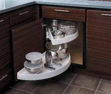 Blind Corner with Roll Out Trays and