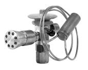 The Thermal Expansion Valve (TXV) allows the unit to operate at optimum efficiency with fluid temperatures ranging from 25 o F to 110 o F, and entering air temperatures ranging from 40 o F to 90 o F.