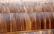 The design of the pews reflects the geometry of the Abbey Church.