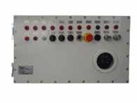 : 724 x 414 x 325 mm * 275 x 600 x mm* Control Panel Enclosure - Gas group IIB / Dust group IIIB Customized control panel for a specific engine transformation can be equipped with signalling lamps,