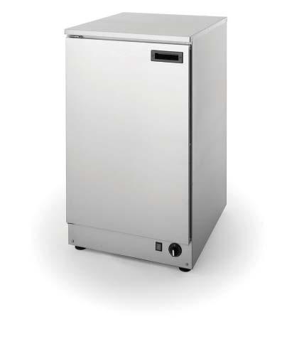 mm Height: 390 mm Plate size: 229-280 mm (9-11 ) Power Rating: 0.4 kw FHC2 Light duty hot cupboard Capacity 200 ea.