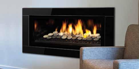 Standard Features GF900L Standard Features GF900C Optional Features Wide landscape fire with driftwood log set Realistic ceramic glowing ember bed Black enamel reflective side panels 3-speed fan