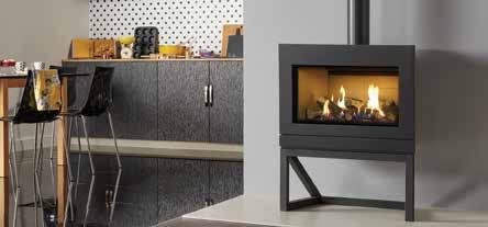 Gas Riva2 F670 Stoves Riva2 F670 Glass with Brick-effect lining Riva2 F670 Steel in Graphite with Vermiculite lining on Apex stand Combining exceptional aesthetics with the latest gas fire