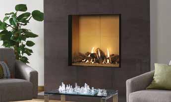 gas, the Riva2 800 & 1050 Edge offers high efficiency in a frameless design. With advanced dual burners to give you complete control, you can create the perfect flame visuals to suit your mood.