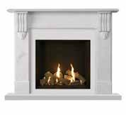 Each mantel is a beautiful and natural complement to many of the high efficiency Limestone Antique White