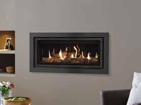 Gazco Studio Fires Studio 2 Conventional Flue, Profil in Anthracite with Log-effect fuel bed and Black Glass lining Studio 22 Balanced Flue Profil in Anthracite Studio 1 Freestanding Conventional