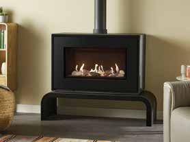 styling options offered. Studio fires have a choice of fuel effects and lining options, depending on the model, which enhance the flames and let you customise your fire to your tastes.