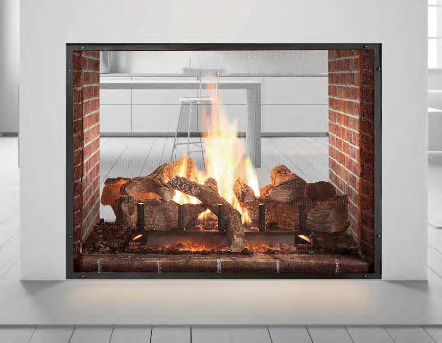 42 ESCAPE SEE-THROUGH DIRECT VENT GAS FIREPLACE Take comfort to the next level, and Escape.