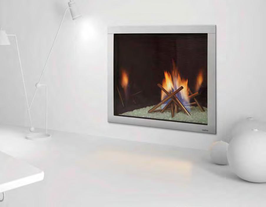 36 " 42 " 50 " LUX DIRECT VENT GAS FIREPLACE The LUX delivers modern art, on fire.
