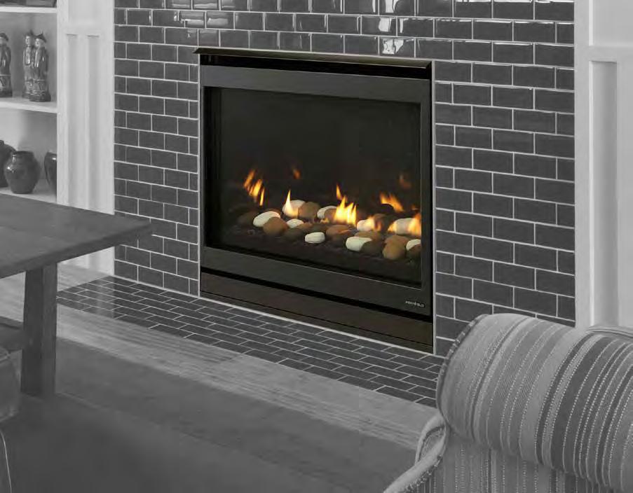 32 " 36 " SLIMLINE FUSION DIRECT VENT GAS FIREPLACE This unique member of the SlimLine Series can be personalized with