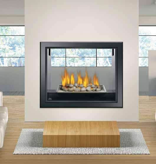 The HD81 features Napoleon s exclusive NIGHT LIGHT that radiates a warm glow into the room(s) even when the fireplace is off and a split