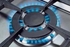 90x60 9S4 EX 688 F 65 Removable glass lid cooktop 18/10 6 gas burners (1 triple ring)