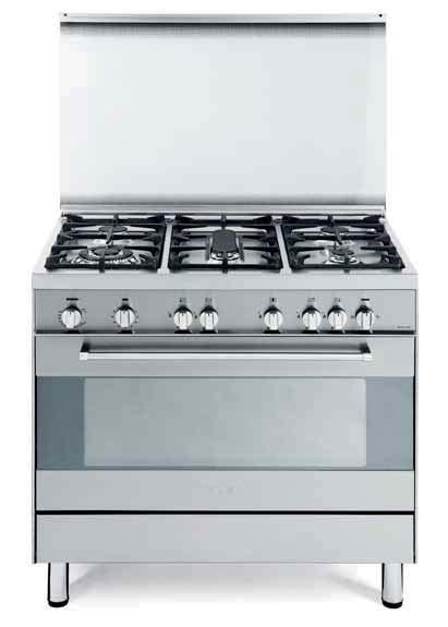 burners Thermostatic gas oven with fan Gas grill Minute minder Safety devices on oven/grill