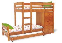 ENJOY THE SECURITY OF A LOCALLY BUILT PRODUCT Mid-line Corner The Mid-line Corner Bunk allows sleeping for two.