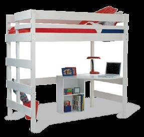 Loft Bed Width (cm) Length (cm) Height (cm) Single 104* 196 188 King Single 120* 211 188 Double 150 196 188 Queen 166 211 188 * Add 5cm for Classic.