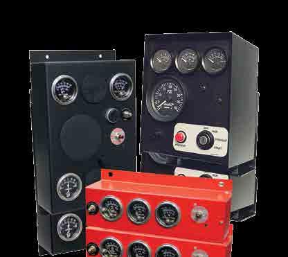 panel series offer multiple visual and audible alarm points Panels monitor essential engine
