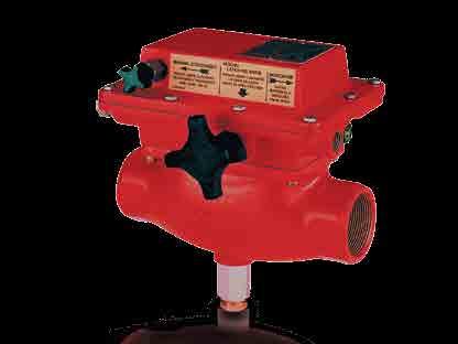 shut-off valve with instantaneous response to shut-off signal Models available