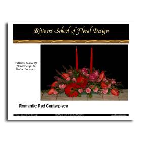 033 Romantic Red Centerpiece-- A romantic setting sets the scene for romance. What says romance better than flowers? This lesson will teach you how to make a spectacular romantic table centerpiece.