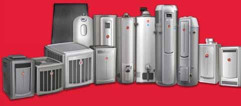 In addition to our large selection of water heating solutions, Rheem also has a full line of heating and cooling products, parts and accessories for warm winter nights, cool summer days and hot water