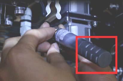 You are then prompted to remove the IR CO 2 sensor. Follow the instructions below to remove the IR sensor.