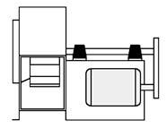 One bearing on each side and supported by fan housing. ARR. 3 DWDI For belt drive or direct connection. One bearing on each side and supported by fan housing. ARR. 4 SWSI For direct drive.