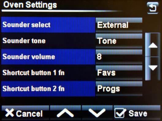TOUCH BACK TO CONFIRM SETTINGS SCREEN