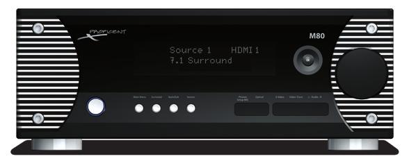 130W x 7 Channel Cinema Receiver M80 This is the receiver you want for your best home theaters and media rooms.
