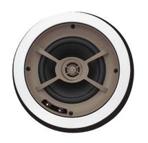 Ceiling Speakers C850 One pair of ceiling speakers with 8" Kevlar woofers, cast magnesium woofer baskets, 1" pivoting aluminum dome tweeters, ±3dB bass & treble contour switches and 175 watt power