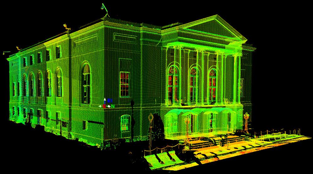 US COURT OF APPEALS OF THE ARMED FORCES IBI Group - Gruzen Samton Architects Terrestrial Scanning/BIM Traditional Surveying A full exterior laser scan of the building facades was performed as well as