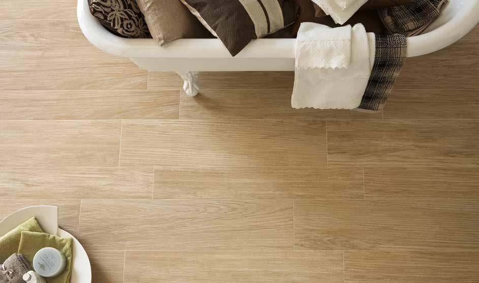 Cortina PORCELAIN WOOD EFFECT FLOOR TILES The Cortina surface recalls the planed