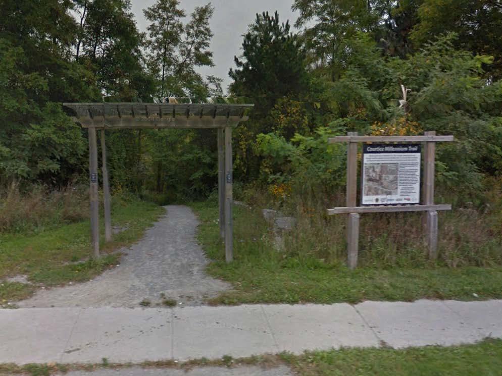 Black Creek Trail Types: Trailheads View of the Courtice Millennium