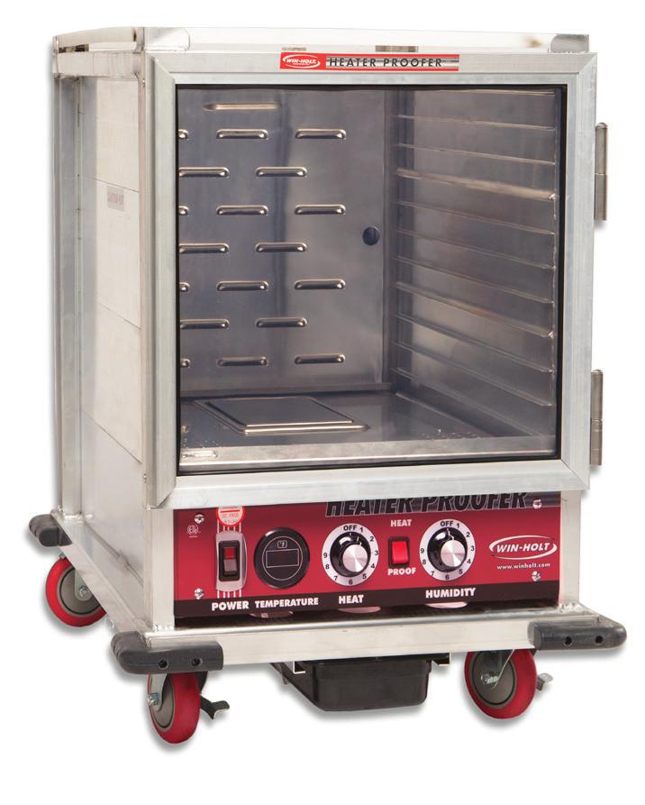 Heater Proofers - Non-Insulated Standard Full & 1/2 Height l Heavy Duty, aluminum construction designed for durability. l Easy to Clean. l Forced air design provide even heat distribution.